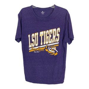 Lsu Womens Shirt Size Medium Purple Tee Short Sleeve Geaux Tigers Football